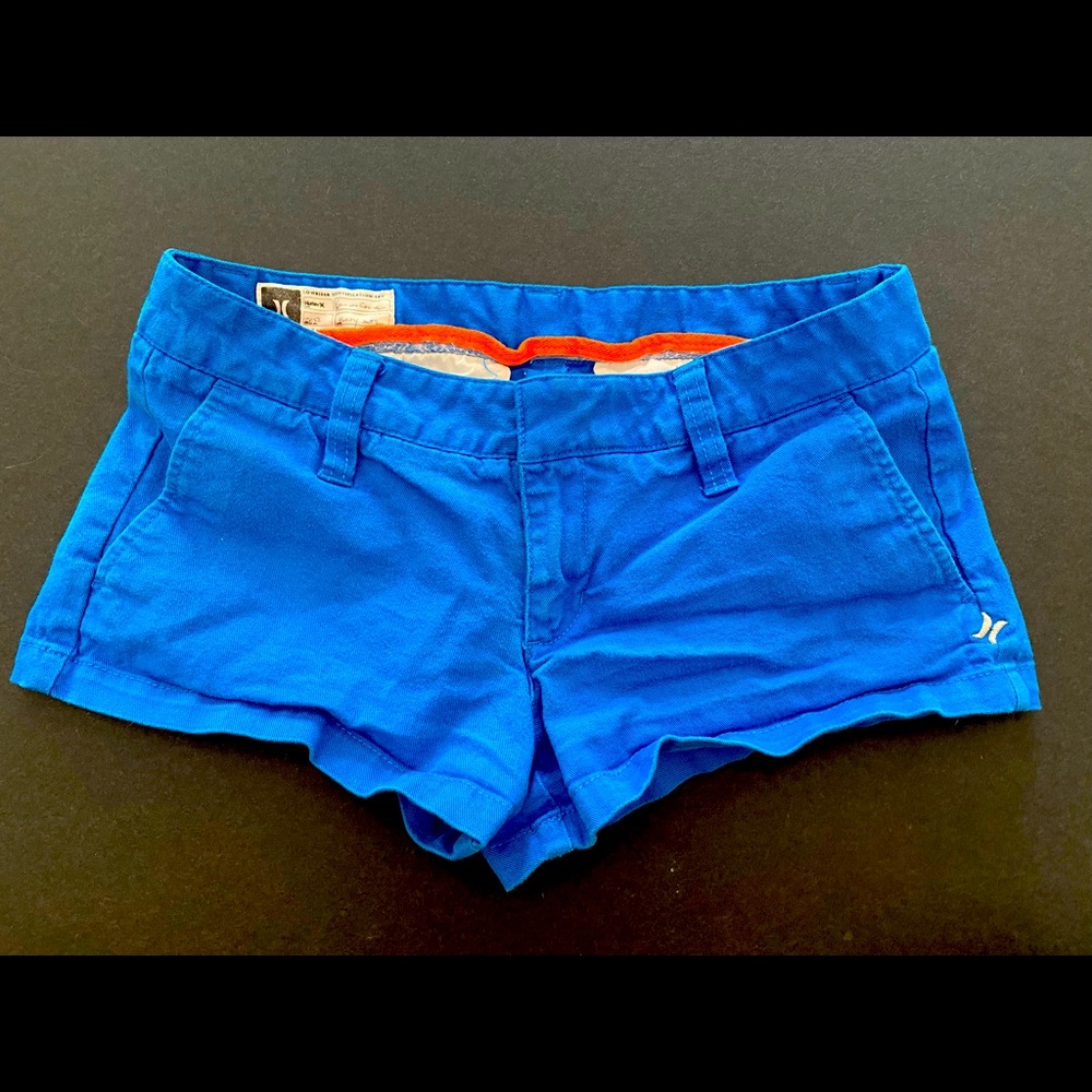 Blue shorty shorts